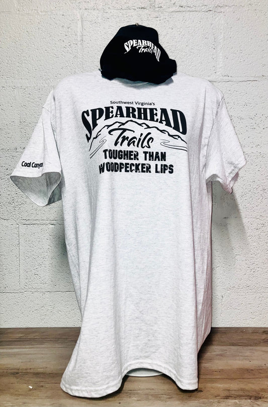 CC- T-shirt- Spearhead's  "Tougher Than Woodpecker Lips" Coal Canyon Short Sleeve